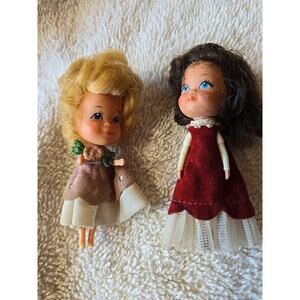 Vintage Mattel LITTLES Mini BELINDA & Mother Dolls (R)